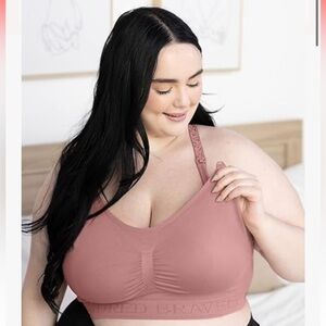 Kindred Bravely Women’s Rose Pink Sublime Nursing Lace Racerback Bra L BUSTY